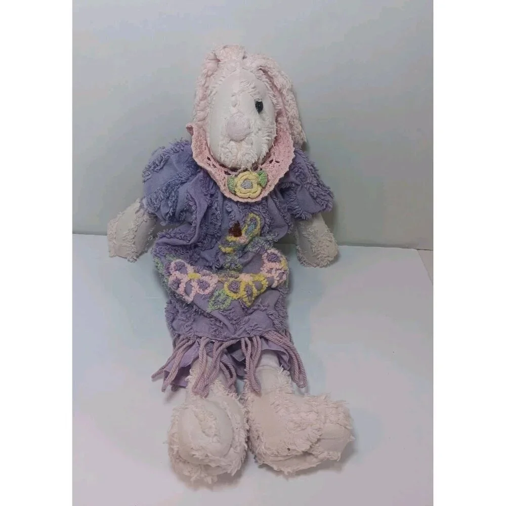VTG Chenille Bedspread Bunny 16